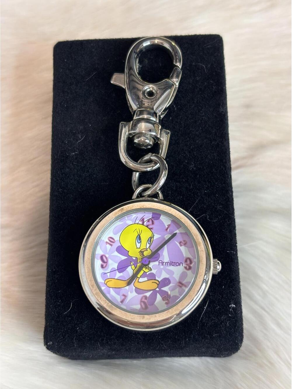 Armitron Tweety Bird Keychain Watch